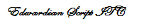 Edwardian Script ITC